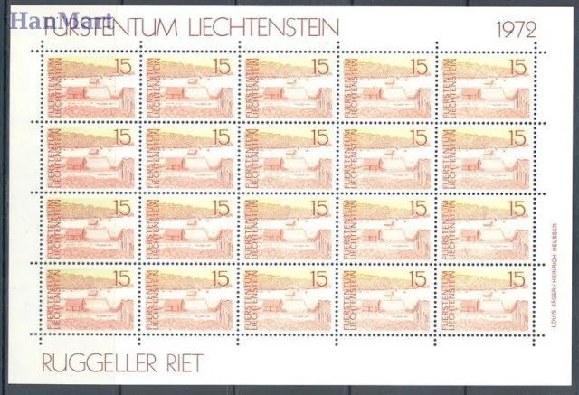 Znaczek Liechtenstein 1972 Mi ark 573-577 Czyste **