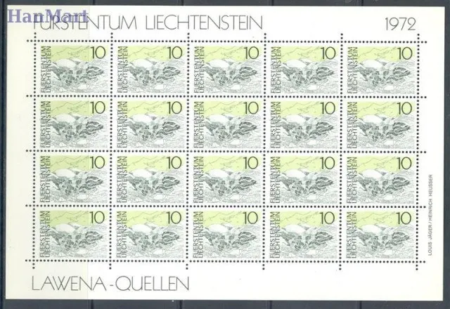 Znaczek Liechtenstein 1972 Mi ark 573-577 Czyste **