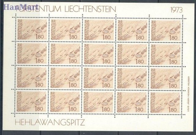 Znaczek Liechtenstein 1973 Mi ark 581-583 Czyste **