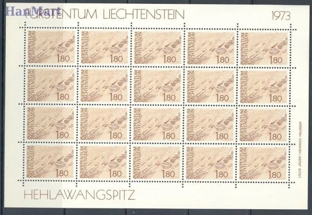 Znaczek Liechtenstein 1973 Mi ark 581-583 Czyste **