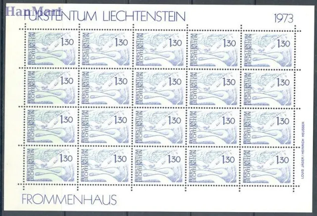 Znaczek Liechtenstein 1973 Mi ark 581-583 Czyste **