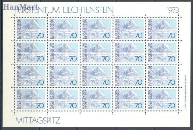 Znaczek Liechtenstein 1973 Mi ark 584-586 Czyste **