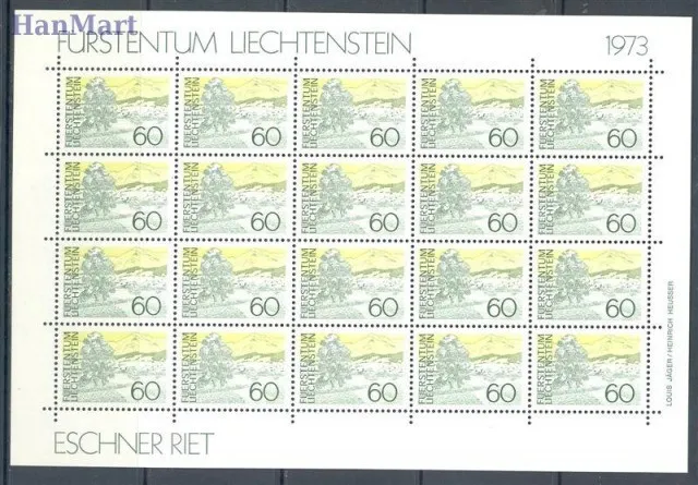 Znaczek Liechtenstein 1973 Mi ark 584-586 Czyste **