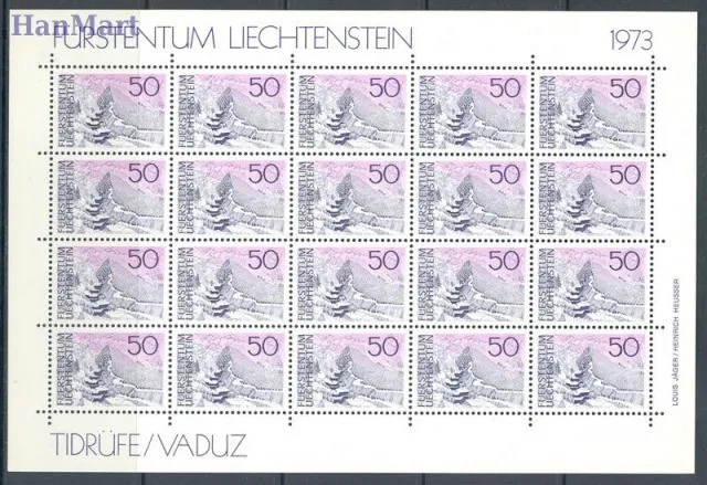 Znaczek Liechtenstein 1973 Mi ark 584-586 Czyste **