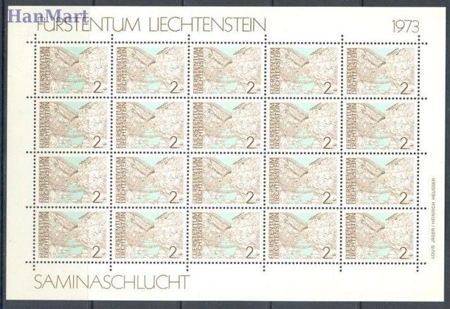 Znaczek Liechtenstein 1973 Mi ark 596-599 Czyste **