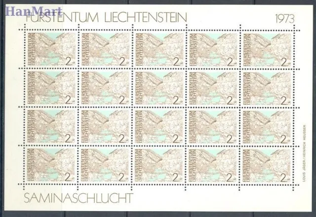 Znaczek Liechtenstein 1973 Mi ark 596-599 Czyste **