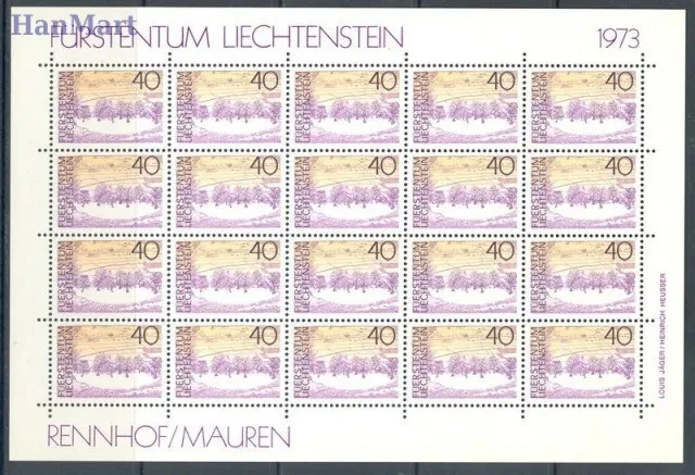 Znaczek Liechtenstein 1973 Mi ark 596-599 Czyste **