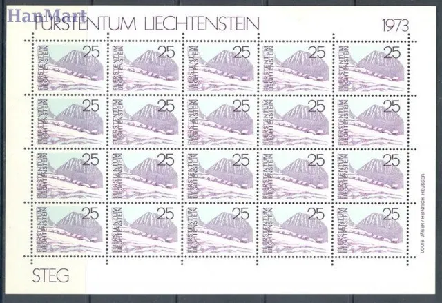 Znaczek Liechtenstein 1973 Mi ark 596-599 Czyste **