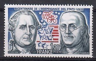 Znaczek Francja 1976 Mi 1963 Czyste **
