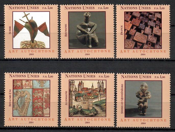 Znaczek Narody Zjednoczone Genewa 2004 Mi 486-491 Czyste **