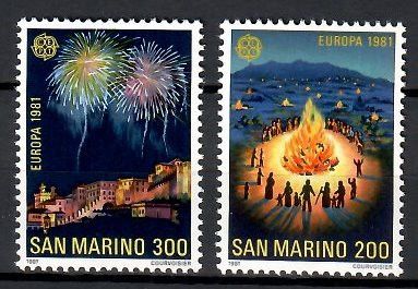 Znaczek San Marino 1981 Mi 1225-1226 Czyste **