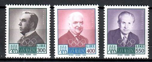 Znaczek San Marino 1984 Mi 1291-1293 Czyste **