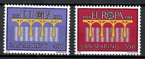 Znaczek San Marino 1984 Mi 1294-1295 Czyste **