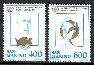 Znaczek San Marino 1985 Mi 1321-1322 Czyste **