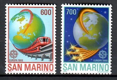 Znaczek San Marino 1988 Mi 1380-1381 Czyste **