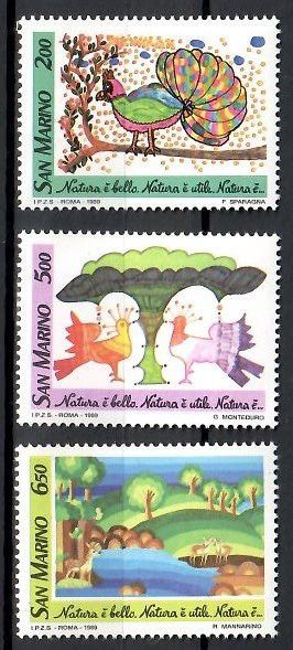 Znaczek San Marino 1989 Mi 1409-1411 Czyste **