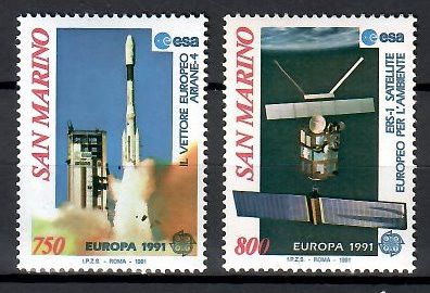 Znaczek San Marino 1991 Mi 1465-1466 Czyste **