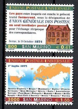 Znaczek San Marino 1999 Mi 1836-1837 Czyste **