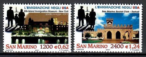 Znaczek San Marino 2001 Mi 1952-1953 Czyste **
