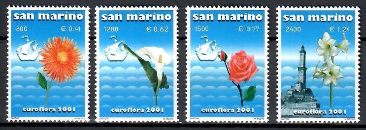 Znaczek San Marino 2001 Mi 1954-1957 Czyste **