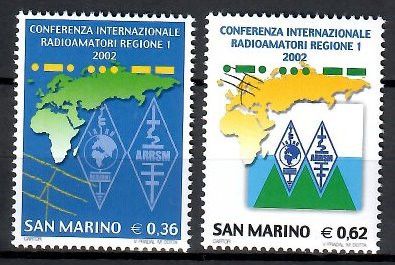 Znaczek San Marino 2002 Mi 2030-2031 Czyste **