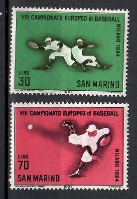 Znaczek San Marino 1964 Mi 824-825 Czyste **