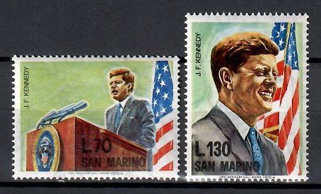 Znaczek San Marino 1964 Mi 827-828 Czyste **