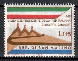 Znaczek San Marino 1965 Mi 849 Czyste **