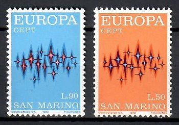 Znaczek San Marino 1972 Mi 997-998 Czyste **