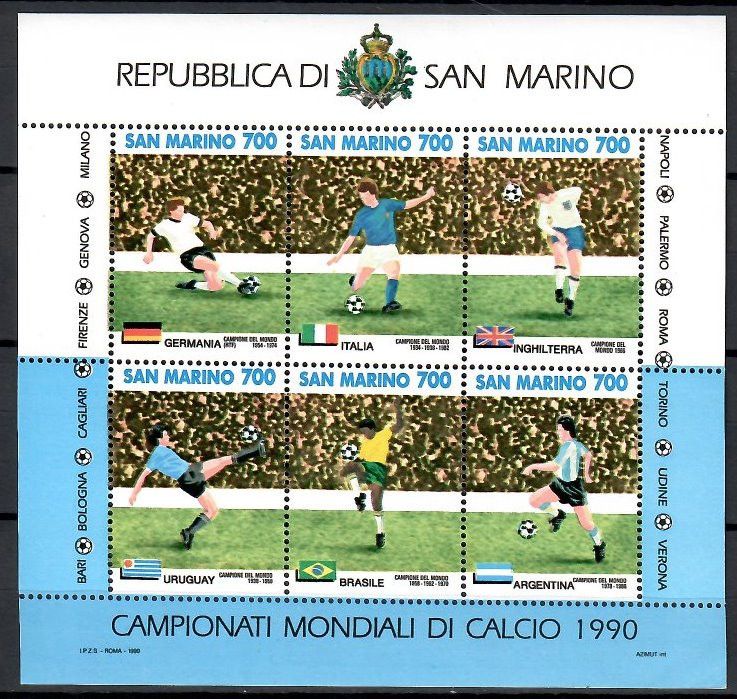 Znaczek San Marino 1990 Mi bl 13 Czyste **