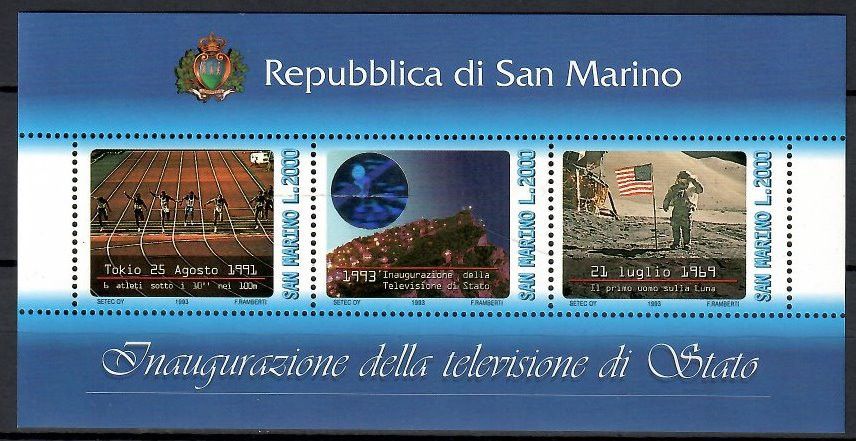 Znaczek San Marino 1993 Mi bl 16 Czyste **