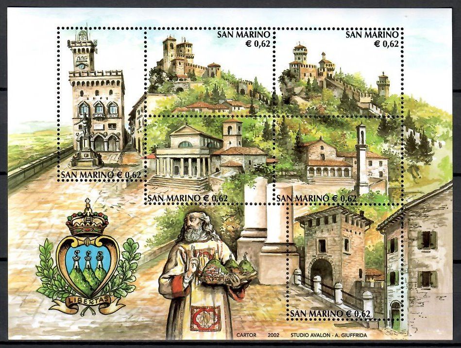 Znaczek San Marino 2002 Mi bl 31 Czyste **