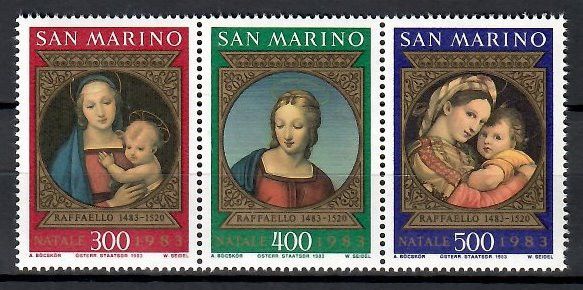 Znaczek San Marino 1983 Mi 1288-1290 Czyste **