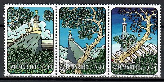 Znaczek San Marino 2002 Mi 2027-2029 Czyste **
