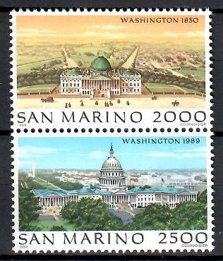 Znaczek San Marino 1989 Mi 1430-1431 Czyste **