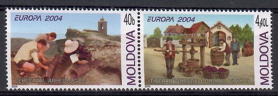 Znaczek Mołdawia 2004 Mi 487-488 Czyste **