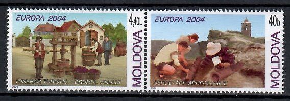 Znaczek Mołdawia 2004 Mi 487-488 Czyste **
