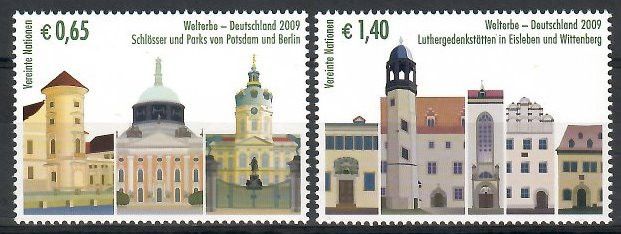 Znaczek Narody Zjednoczone Wiedeń 2009 Mi 597-598 Czyste **