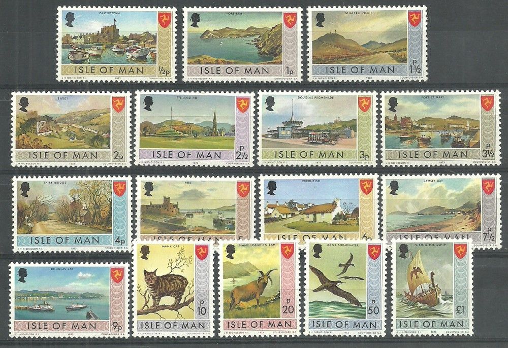 Znaczek Wyspa Man 1973 Mi 12-27 Czyste **
