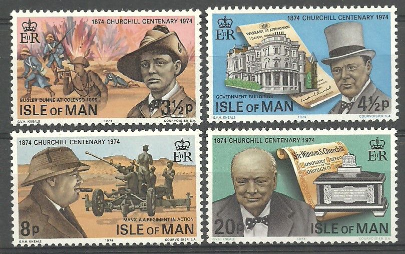 Znaczek Wyspa Man 1974 Mi 48-51 Czyste **