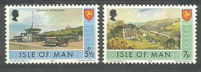 Znaczek Wyspa Man 1975 Mi 58-59 Czyste **
