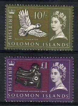 Znaczek Wyspy Salomona 1965 Mi 126-127 Czyste **