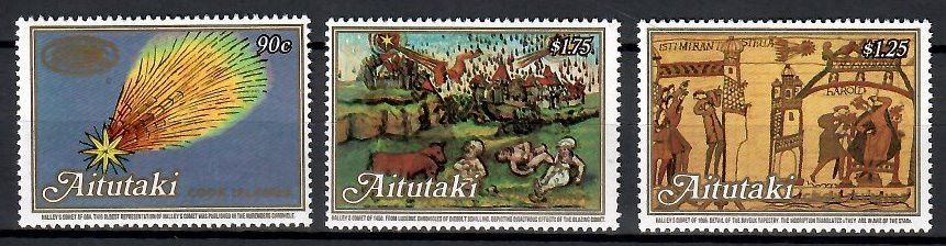 Znaczek Aitutaki 1986 Mi 575-577 Czyste **