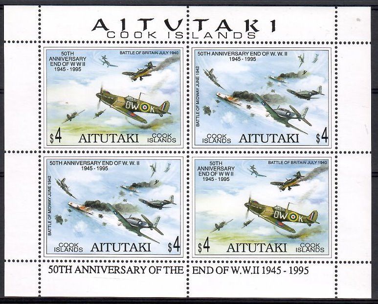 Znaczek Aitutaki 1995 Mi 740-741 Czyste **