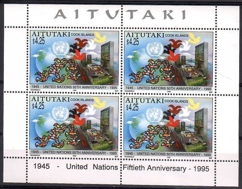 Znaczek Aitutaki 1995 Mi ark 743 Czyste **