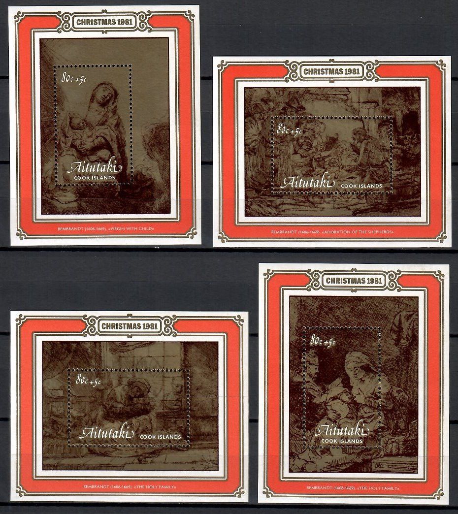 Znaczek Aitutaki 1981 Mi bl34-37 Czyste **