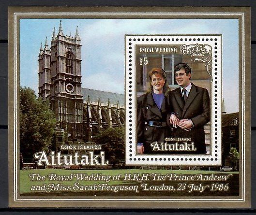Znaczek Aitutaki 1986 Mi bl 63 Czyste **