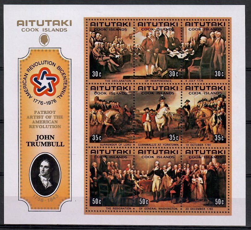 Znaczek Aitutaki 1976 Mi bl 8 Czyste **
