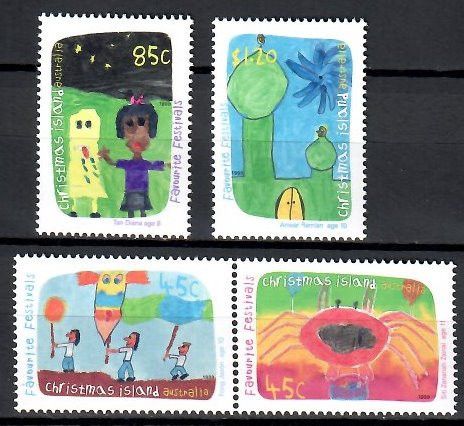 Znaczek Wyspy Bożego Narodzenia 1999 Mi 462-465 Czyste **