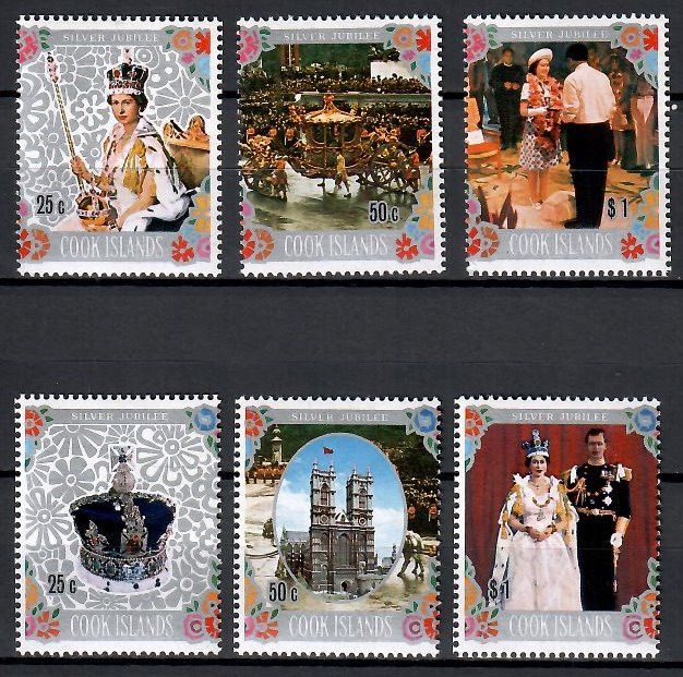 Znaczek Wyspy Cooka 1977 Mi 524-529 Czyste **